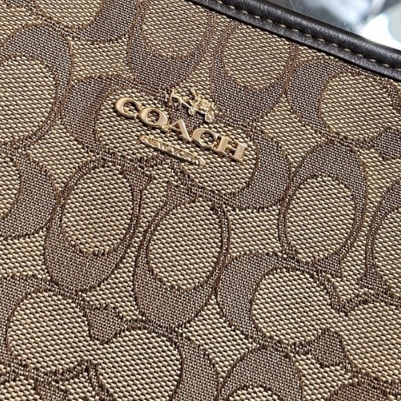 Coach Brown and Black Signature Tote - Picture 3 of 13